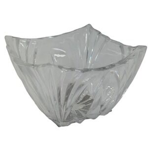 VTG Shannon by Godinger Lead Crystal Candy/Nut Bowl Square Dish Made in Ireland